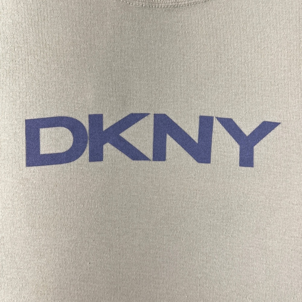DKNY T-Shirt Women's M/L Avocado Green Logo Baby Tee Vintage 90s Made in USA NWT - Picture 3 of 9